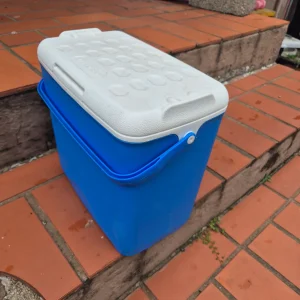 blue small coolerbox